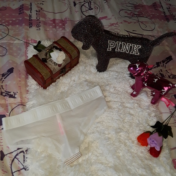 Size S/M PINK VS VICTORIAS SECRET Cheekster panty - Picture 3 of 5